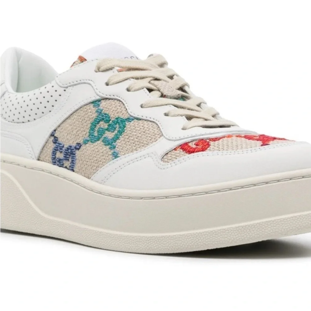 New in box Authentic Gucci Women’s Multicolor GG Canvas Sneakers Women 11